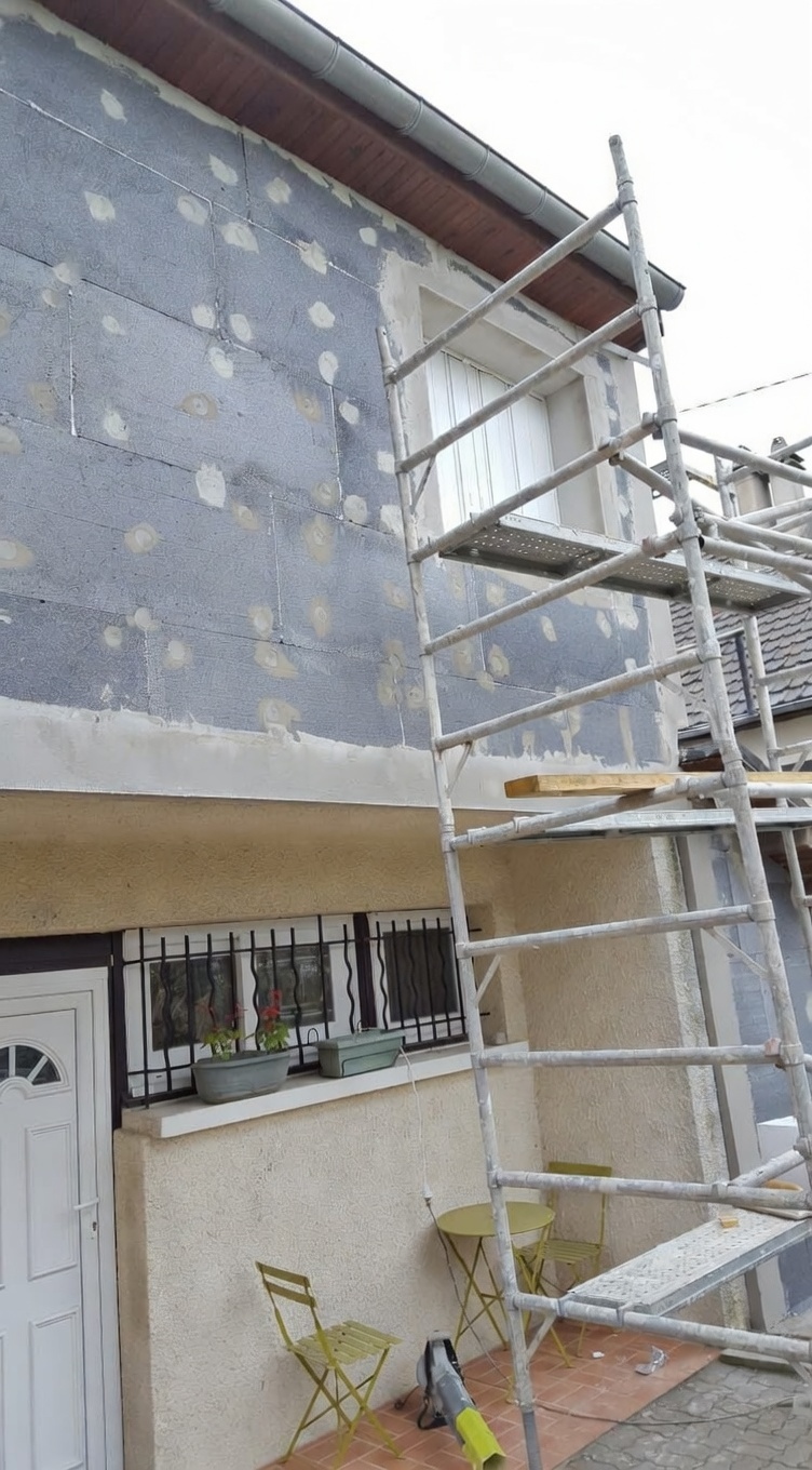 Chantier Isolation exterieure ITE en Essonne (91) photo 2