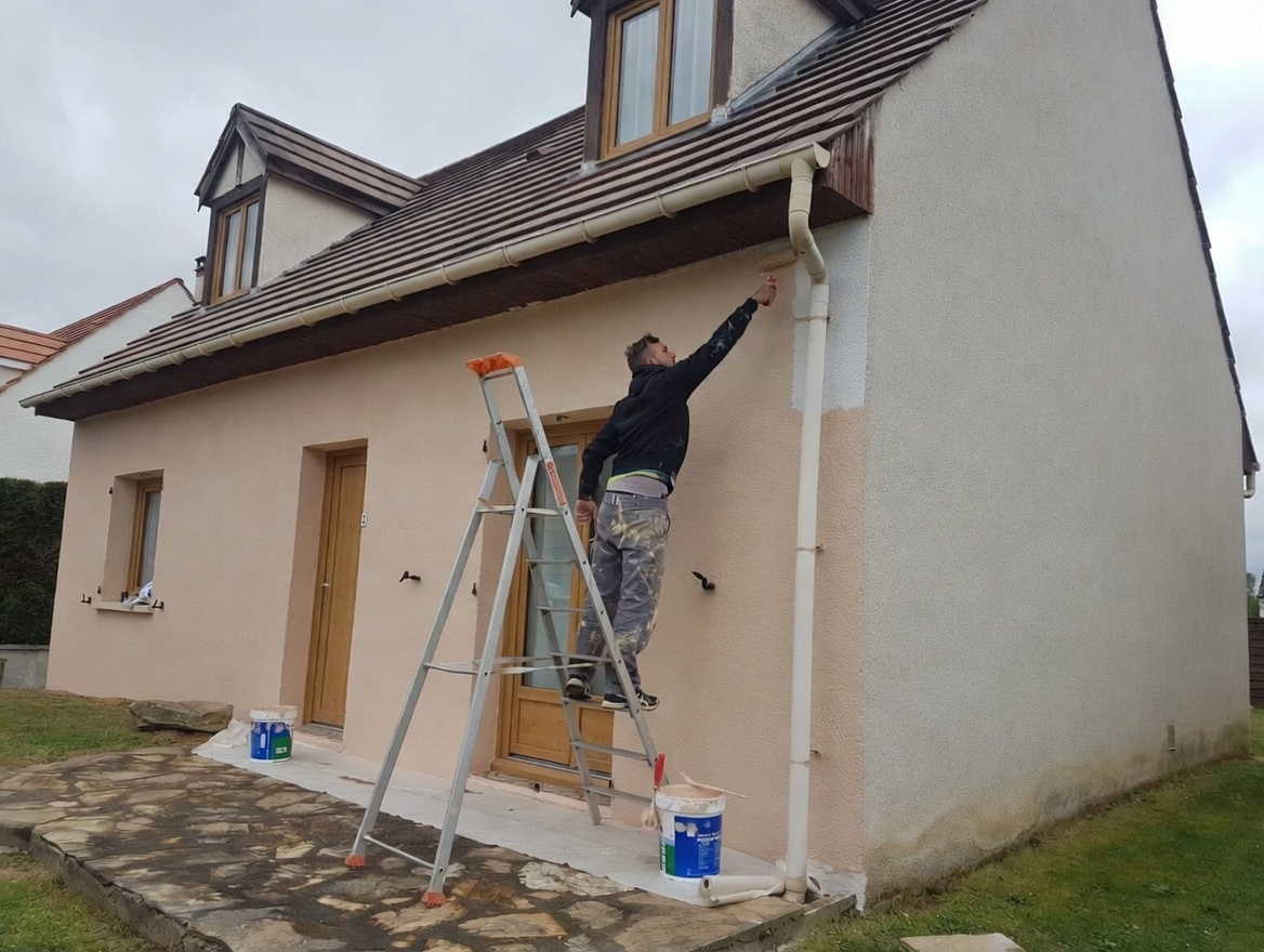 Chantier Ravalement facade en Eure-et-Loir (28) photo 1