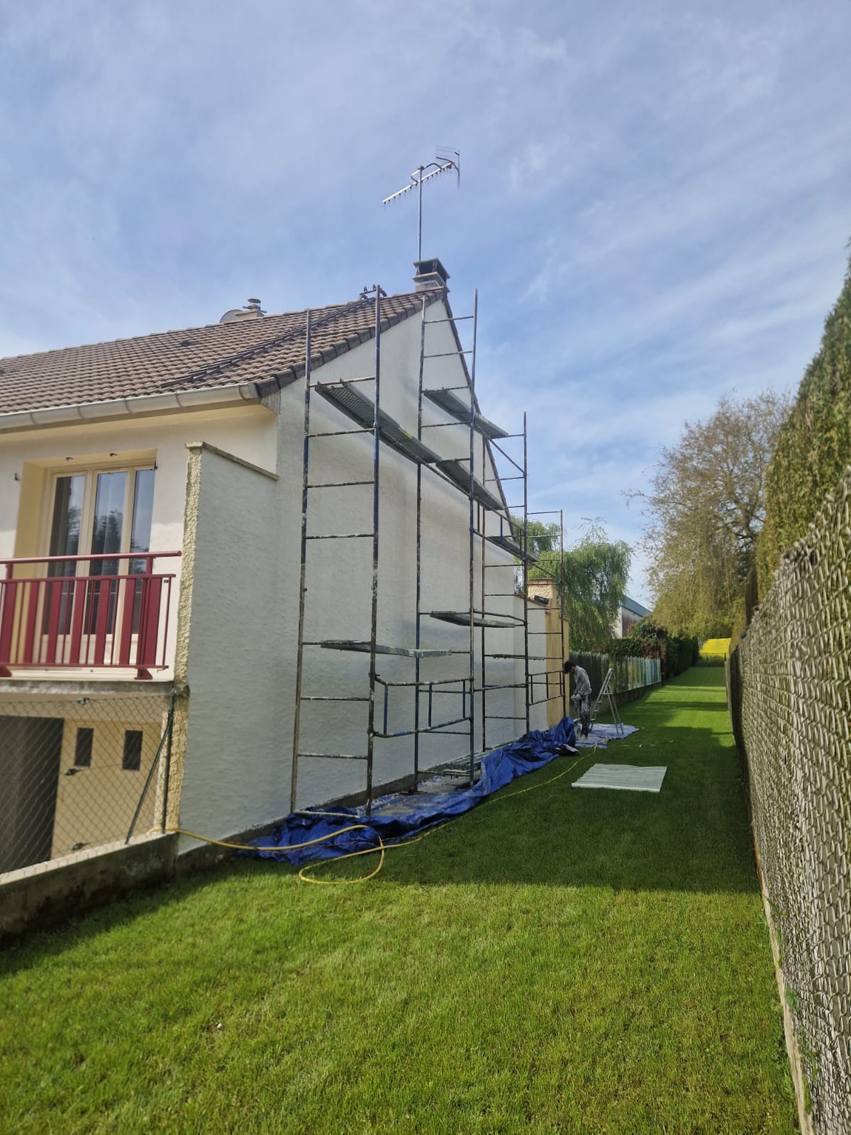 Chantier Ravalement facade en Eure-et-Loir (28) photo 2
